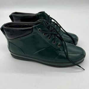 Eddie Bauer Green Rain Boots Women’s Size 11 Lined